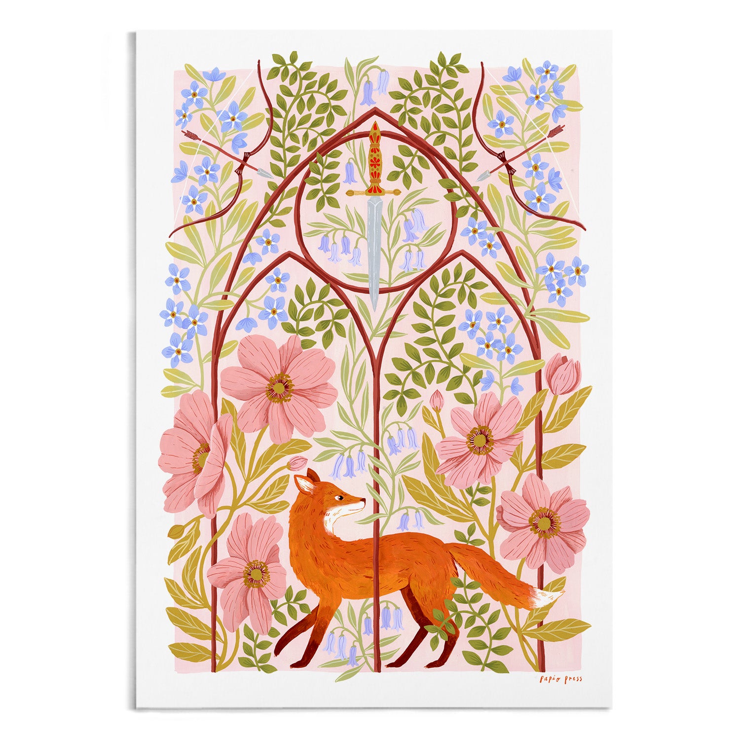 The Fox in the Arch Artists Print