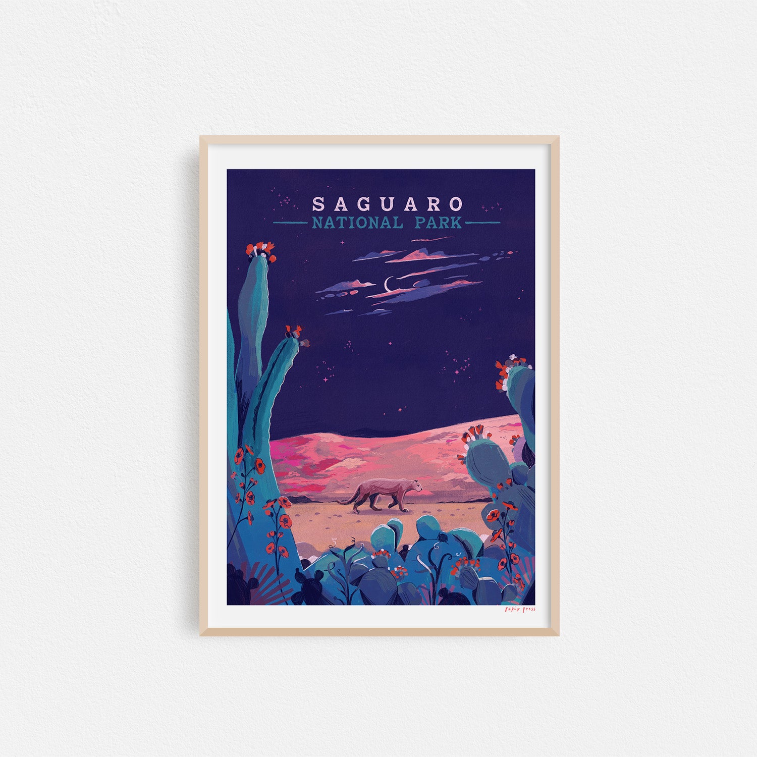 Saguaro National Park Artists Print