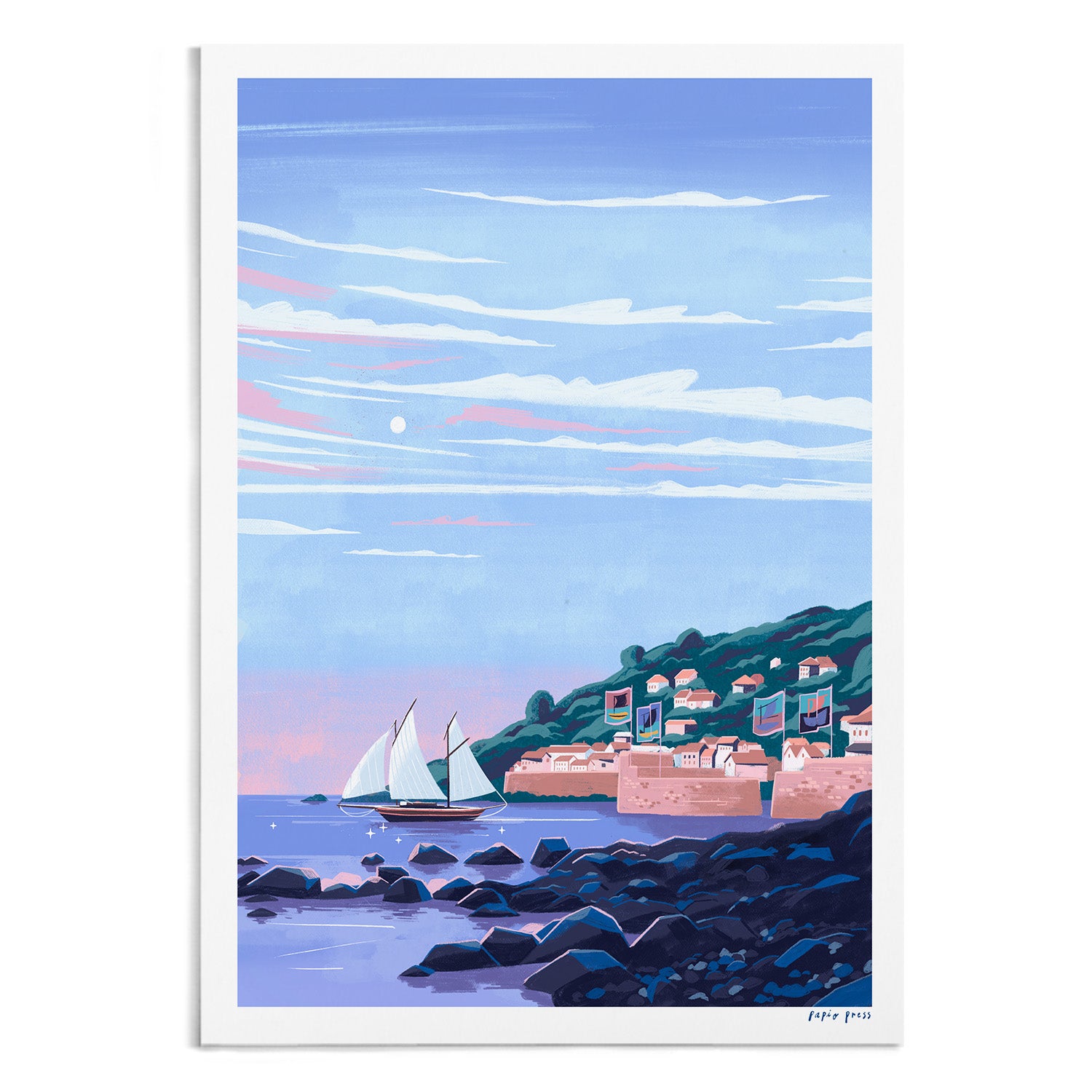 Mousehole Harbour, Cornwall Artists Print