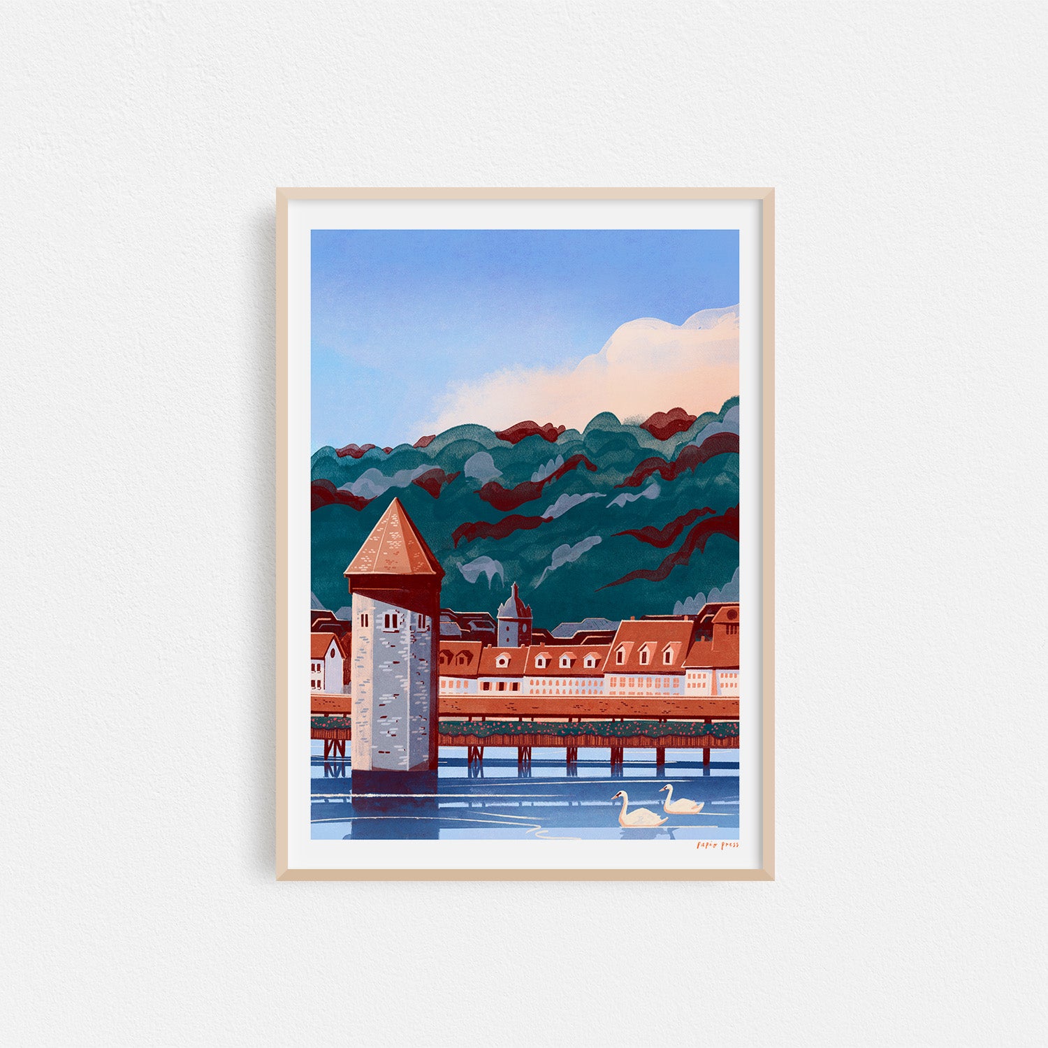 Lucerne, Switzerland Artists Print
