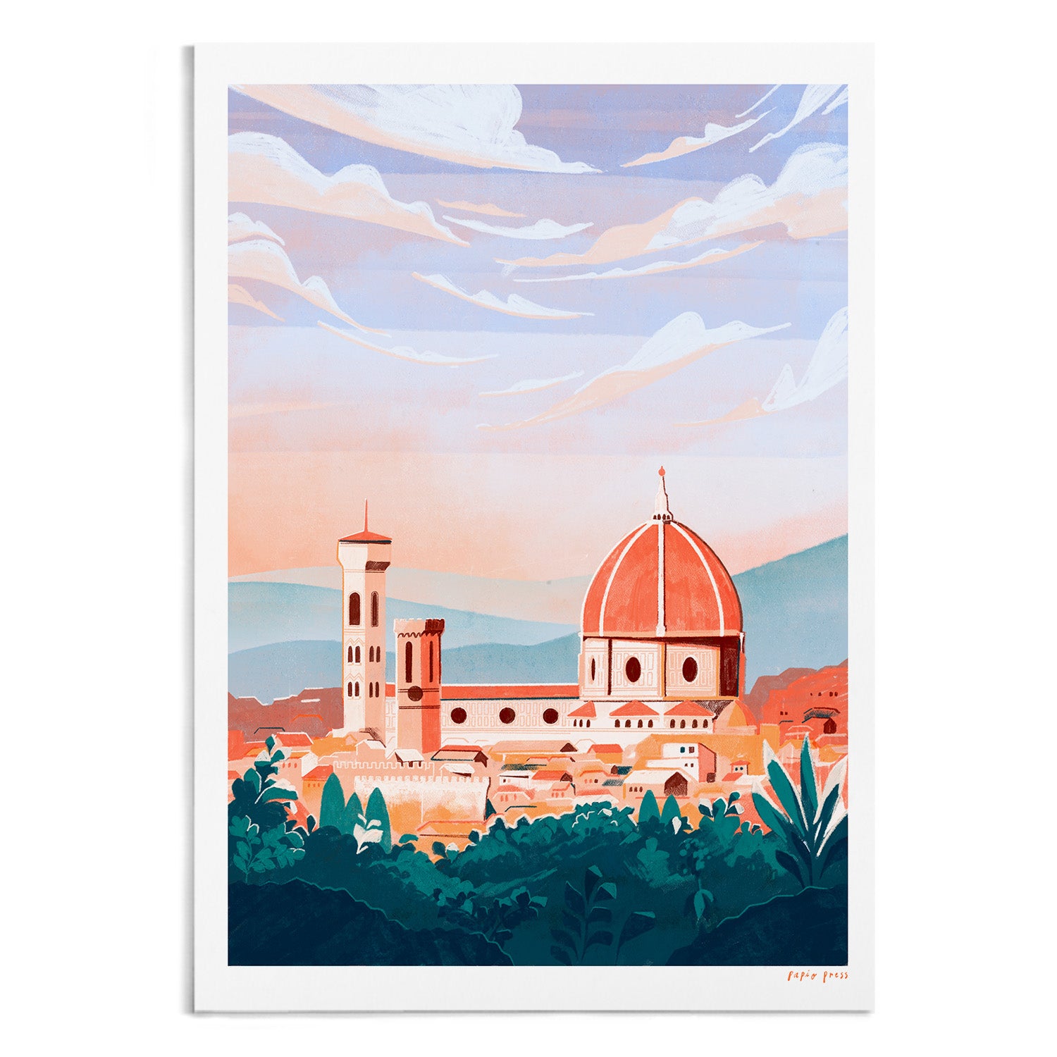 Florence Cathedral, Italy Artists Print