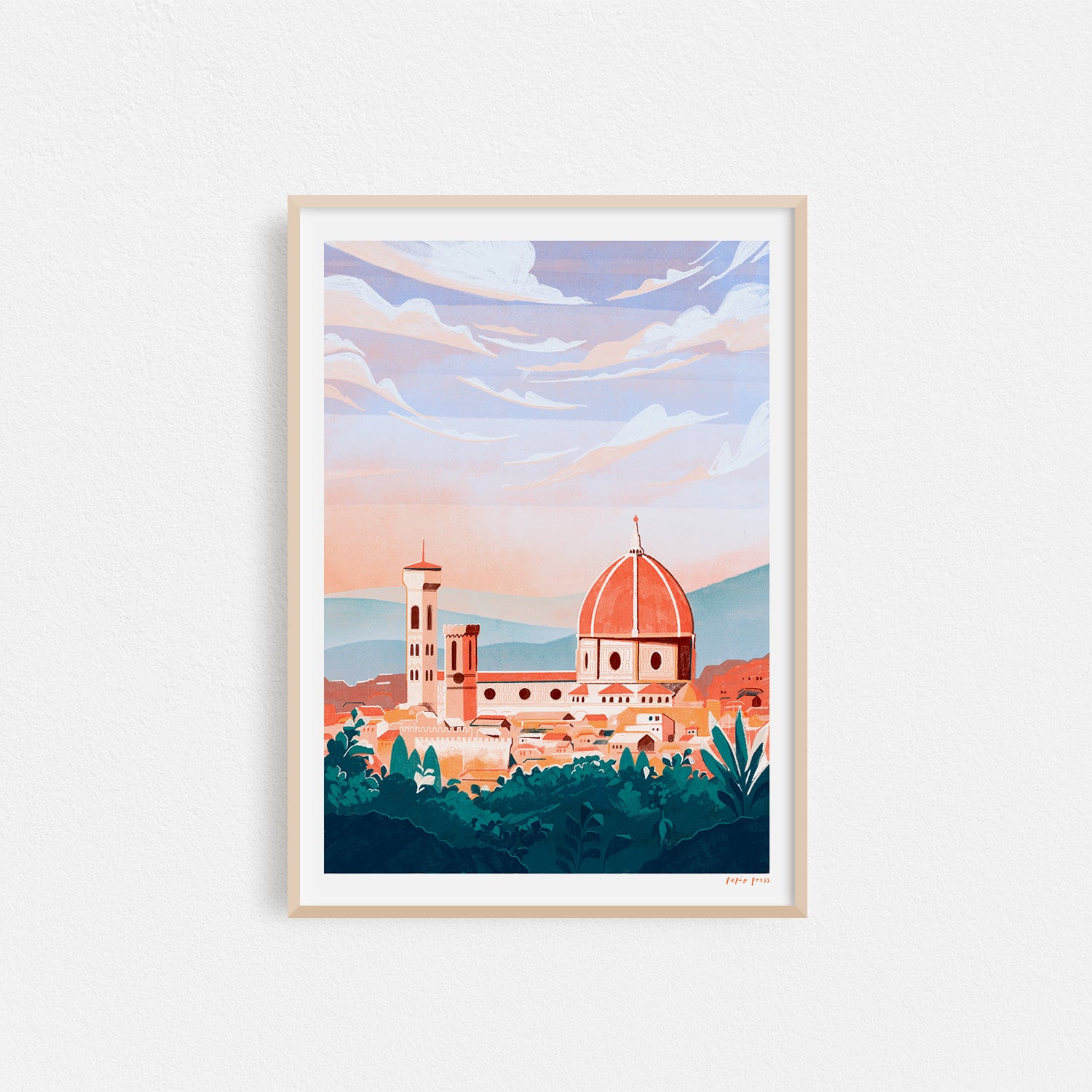 Florence Cathedral, Italy Artists Print