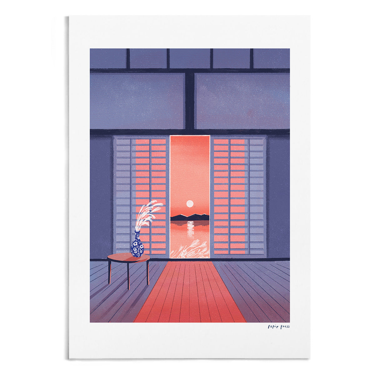 Lake Sunset Artists Print