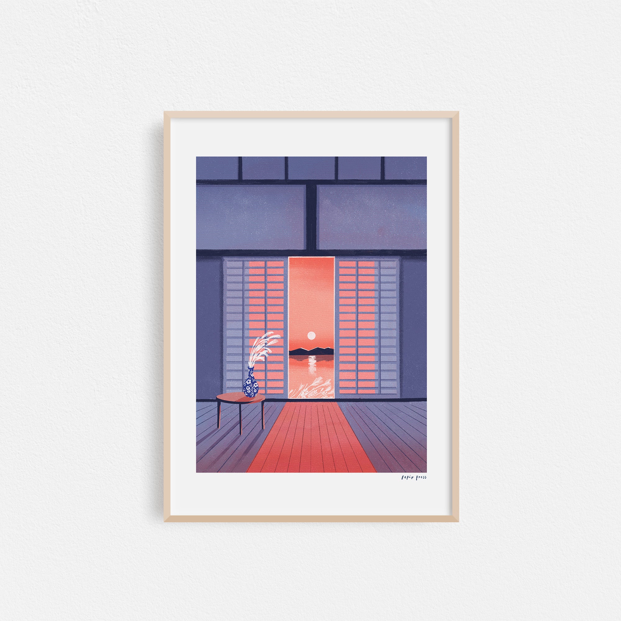 Lake Sunset Artists Print