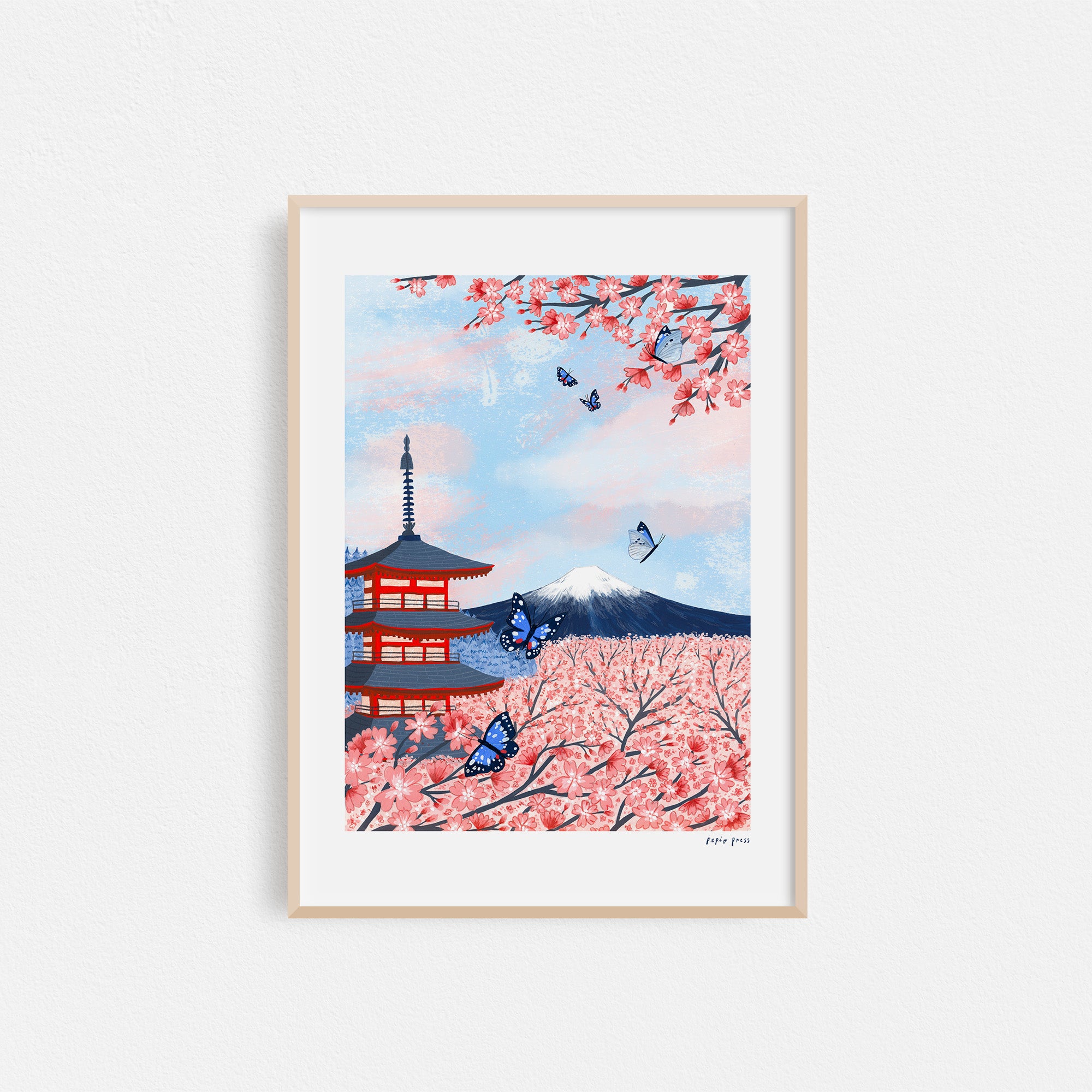 Japanese Temple Artists Print