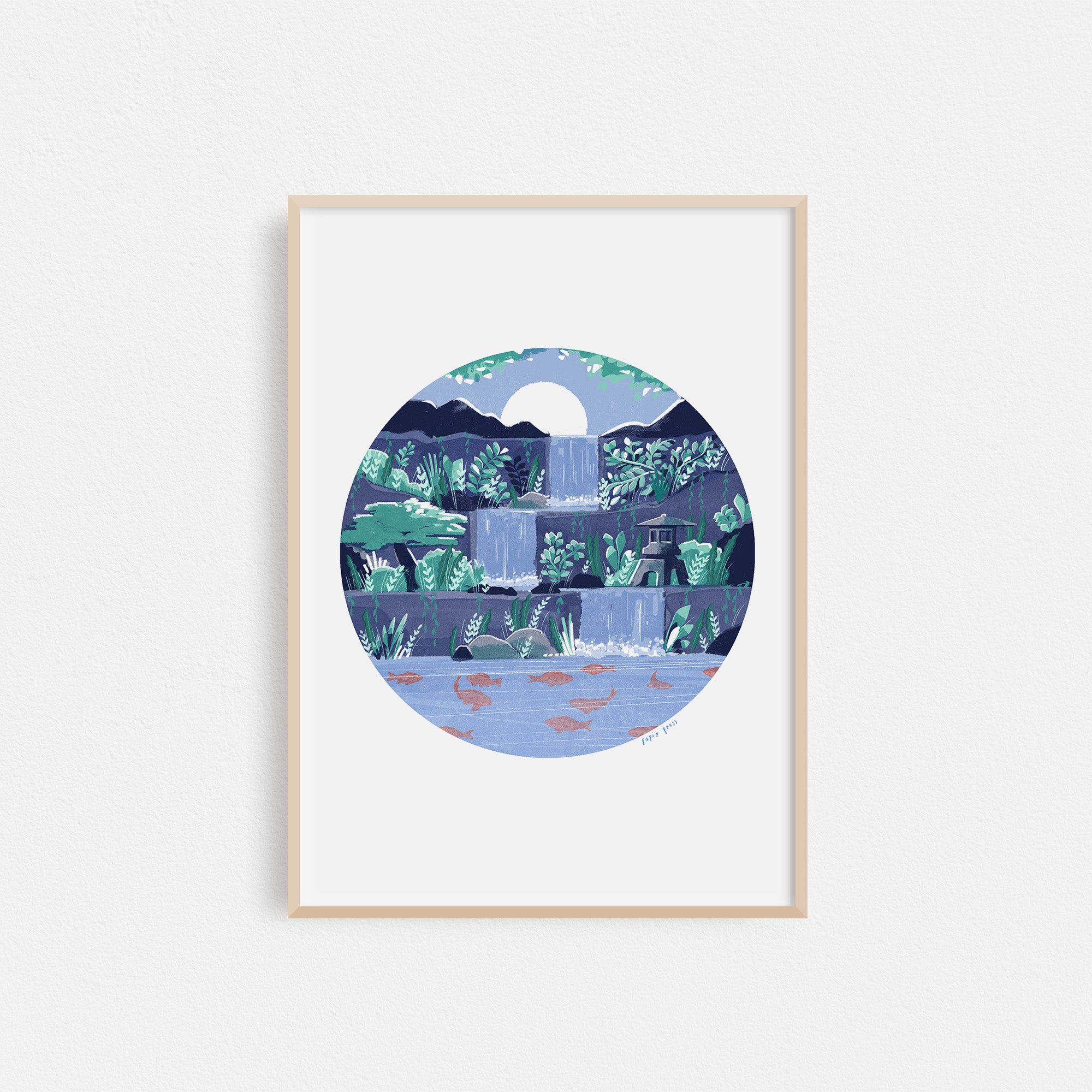 Koi Pond Artists Print