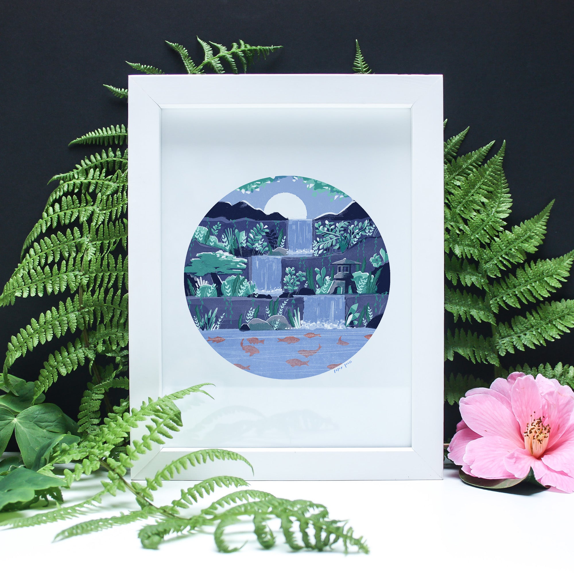 Koi Pond Artists Print