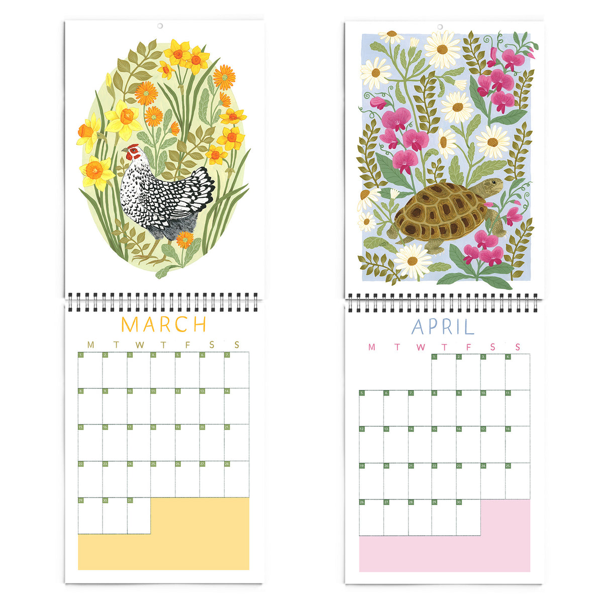2027 Papio Press Florals & Animals Calendar