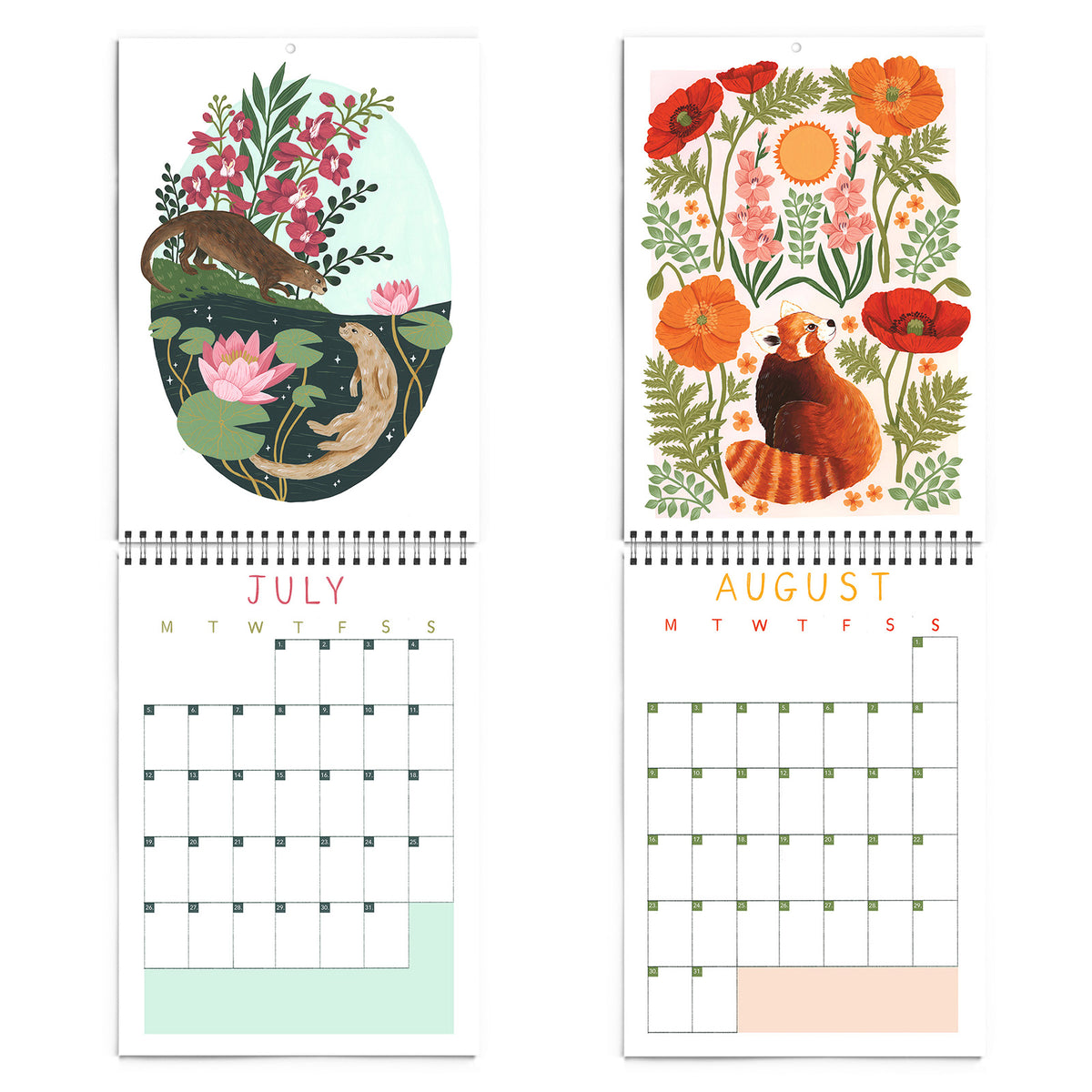 2027 Papio Press Florals & Animals Calendar