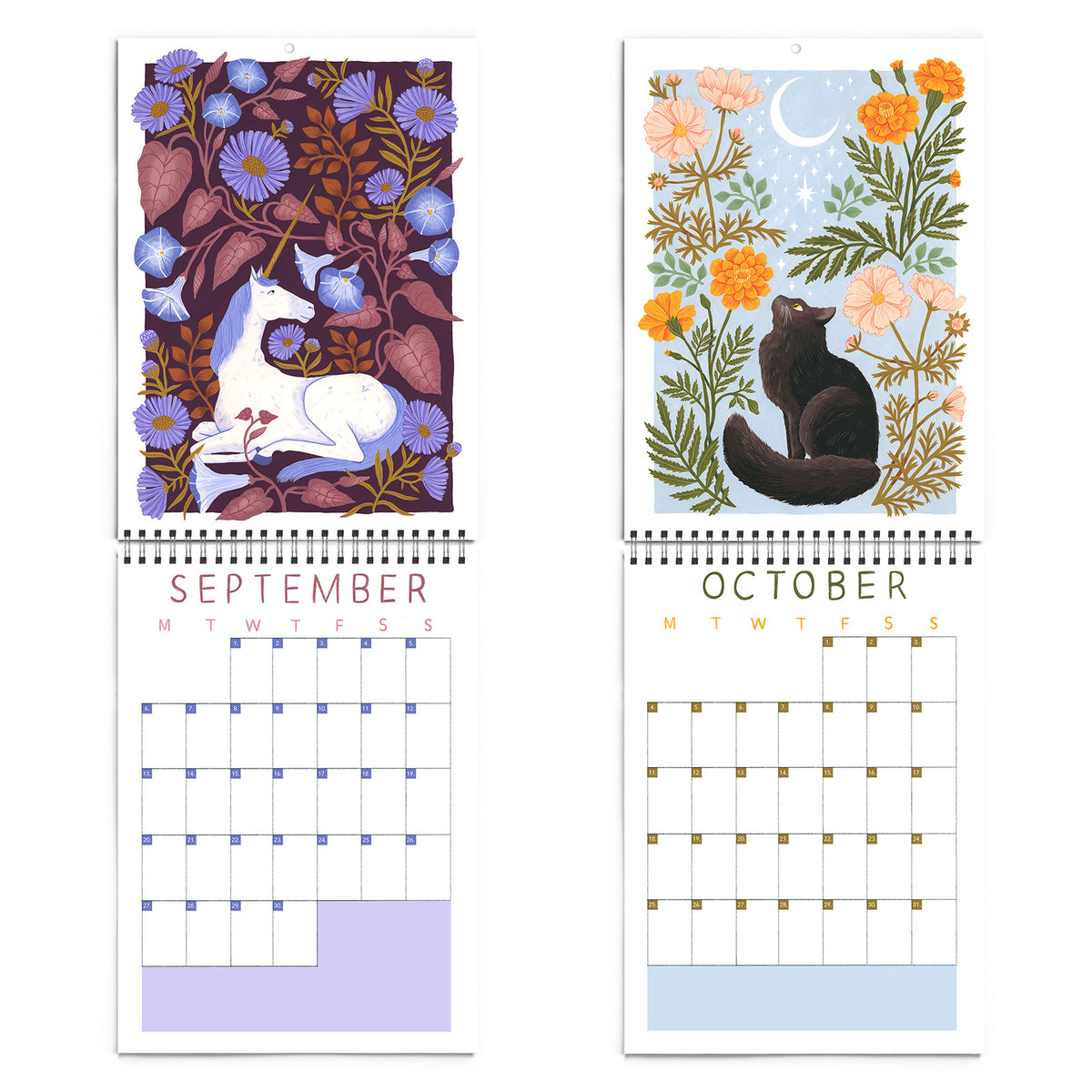 2027 Papio Press Florals & Animals Calendar