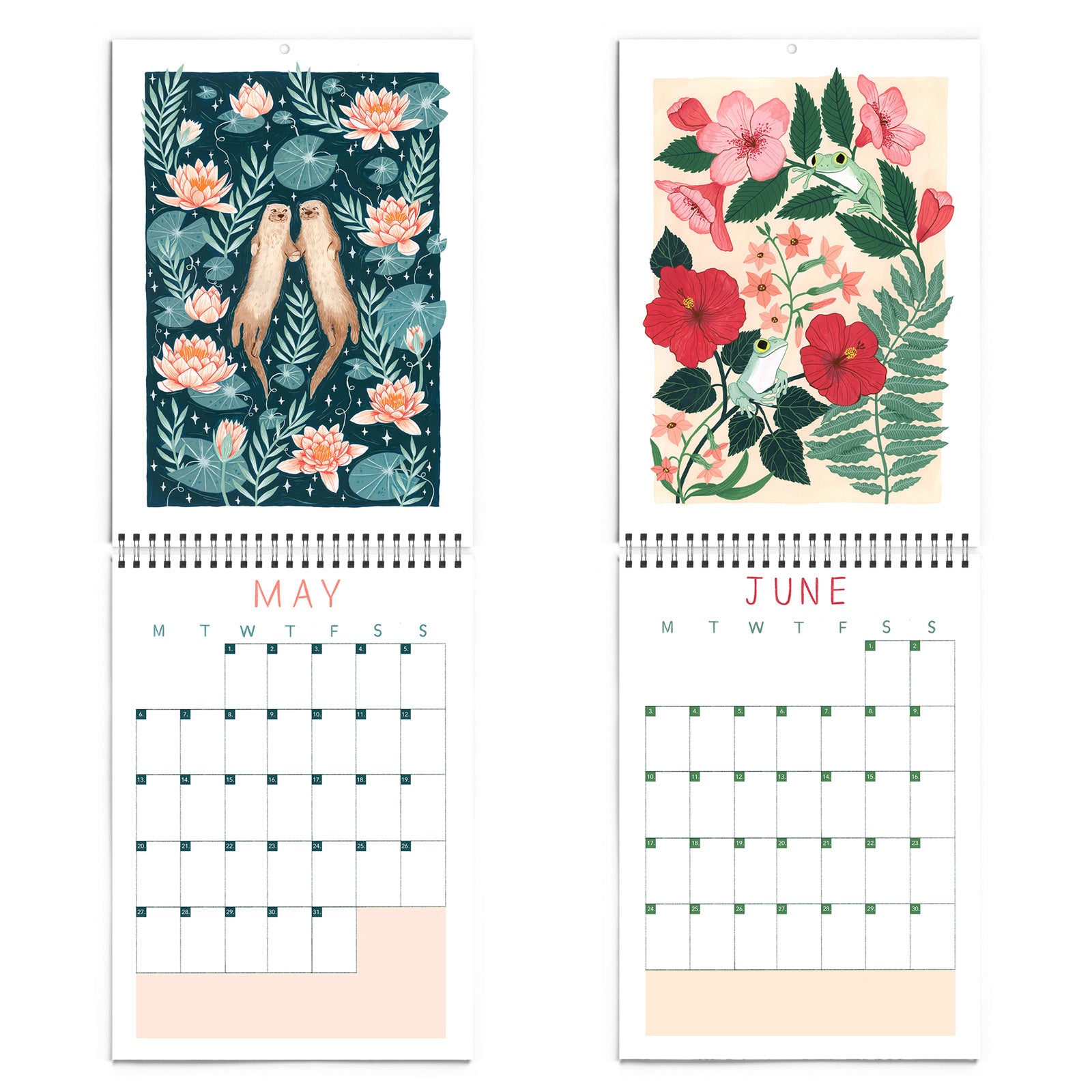 2024 Papio Press Florals & Animals Calendar