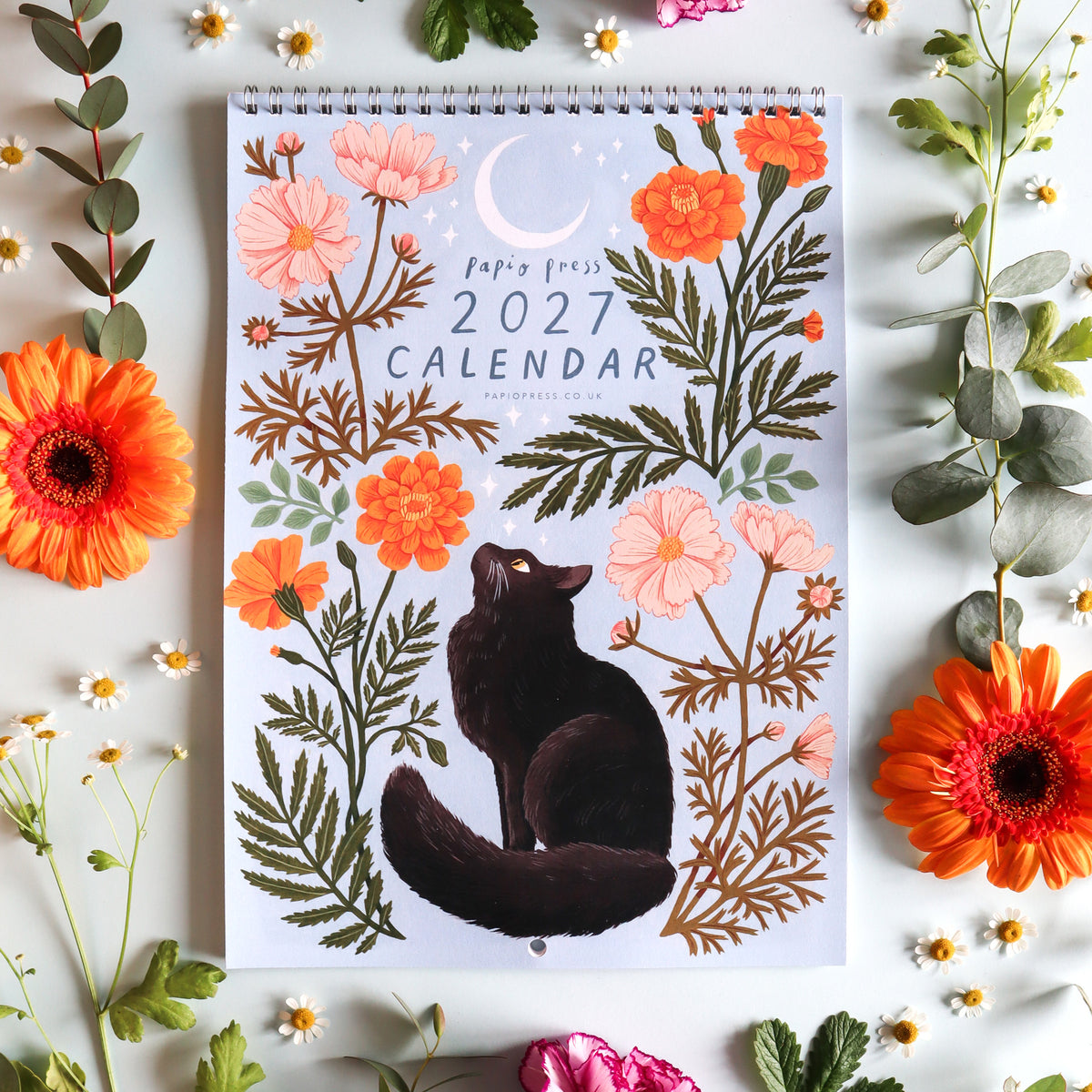 2027 Papio Press Florals & Animals Calendar