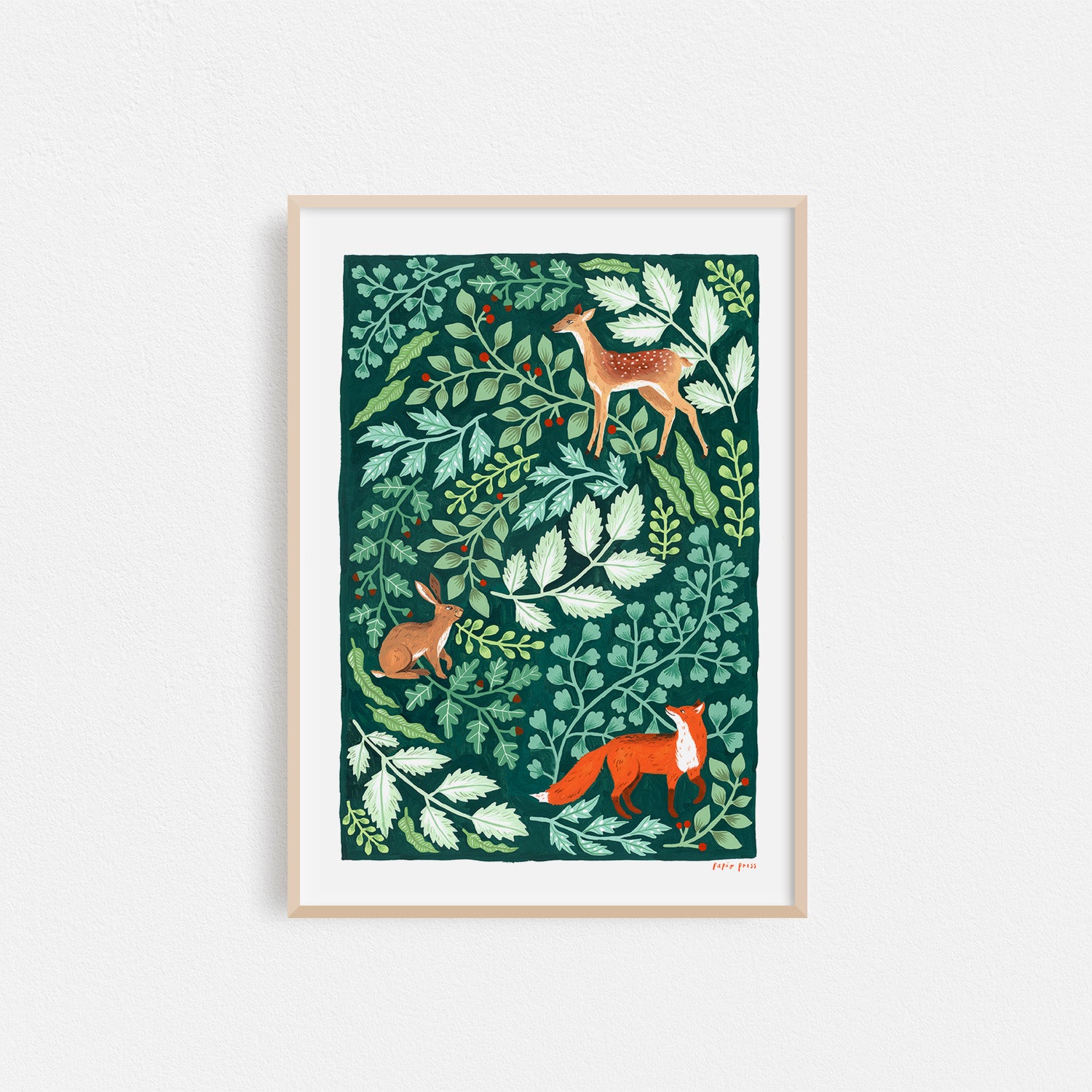 Flora Fauna Artists Print Papio Press flora-fauna-artists-print-papio-press