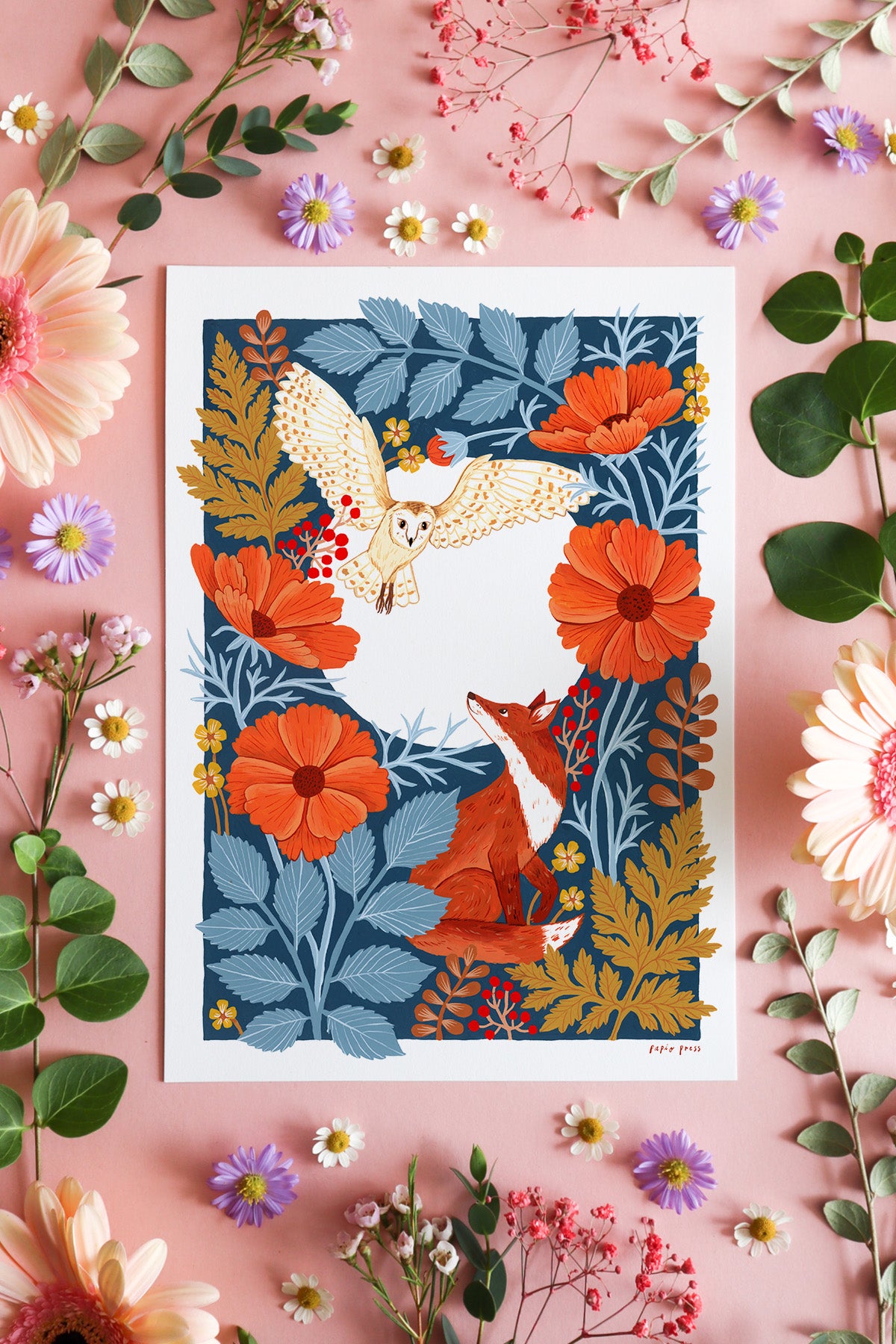 Fox & Owl Artists Print