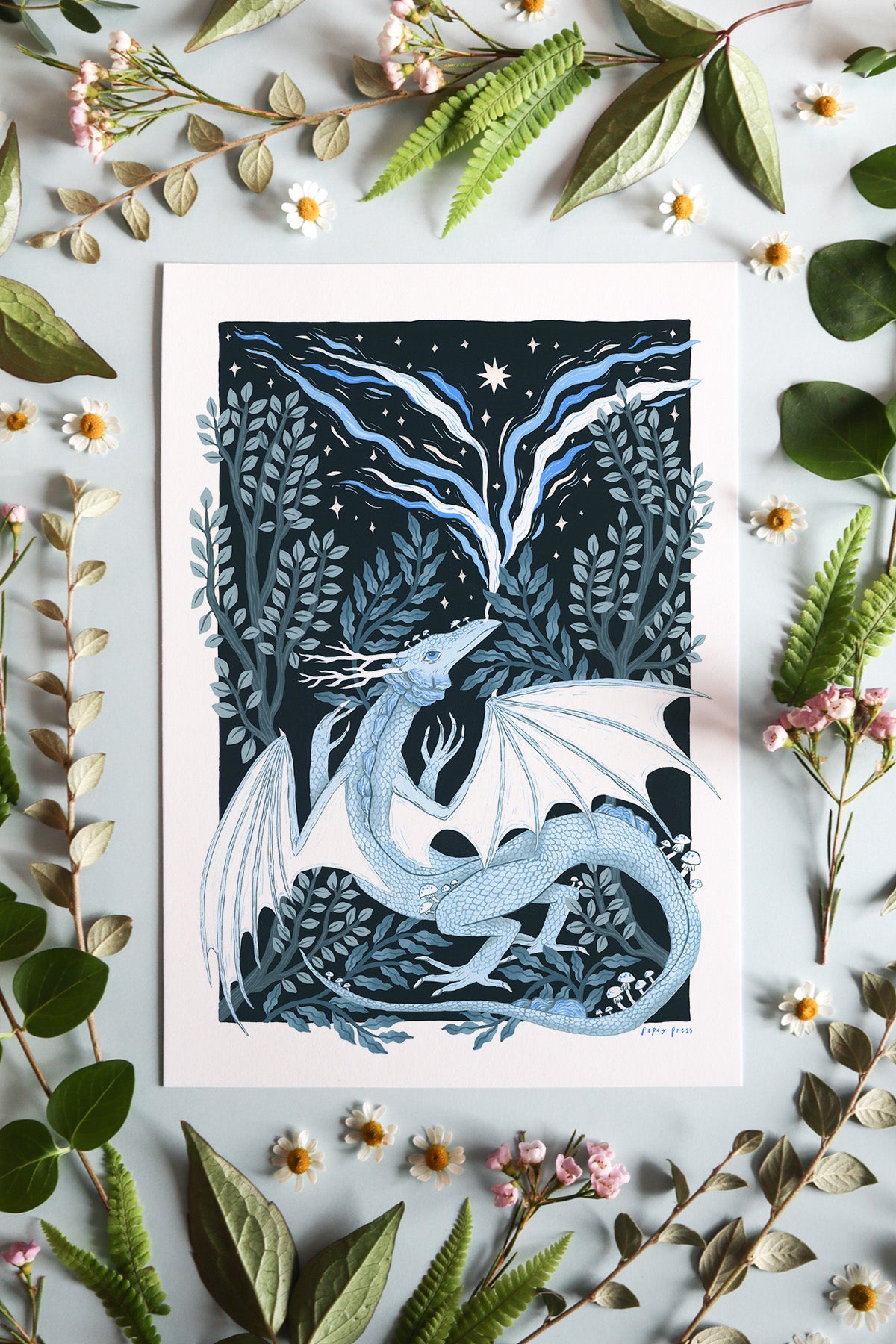 Ice Dragon Artists Print