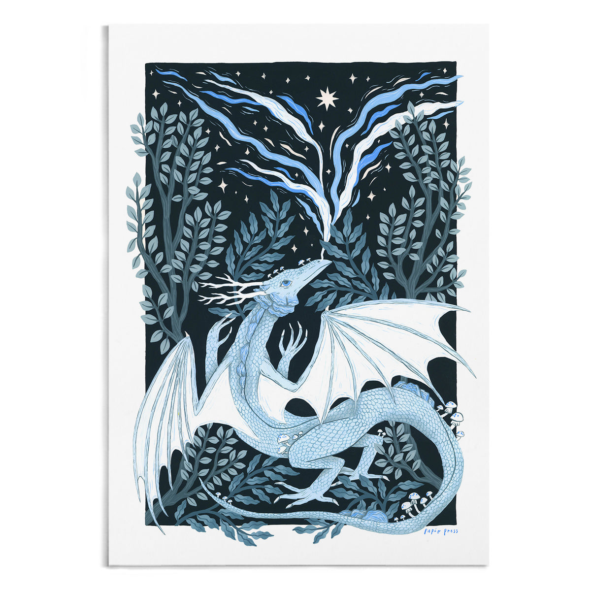 Ice Dragon Artists Print