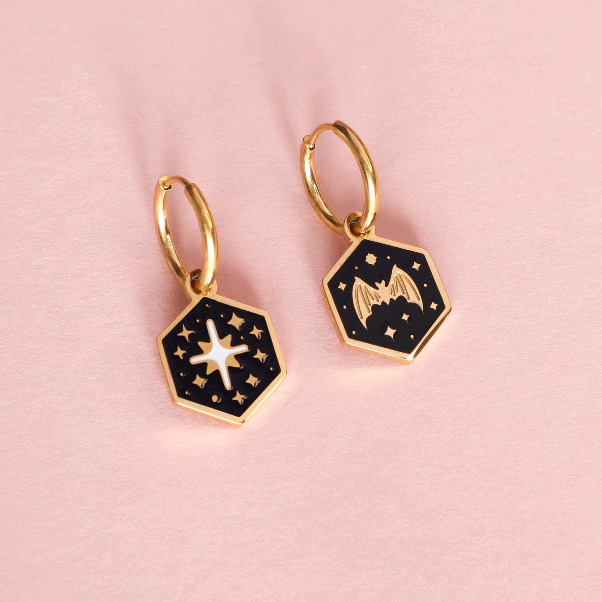 Mix and Match Mini Hexagon Earrings