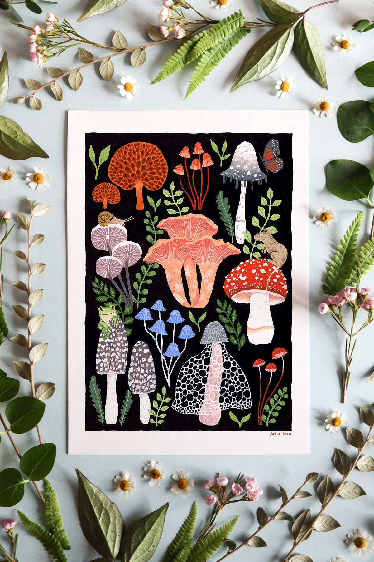 Mushrooms Artists Print