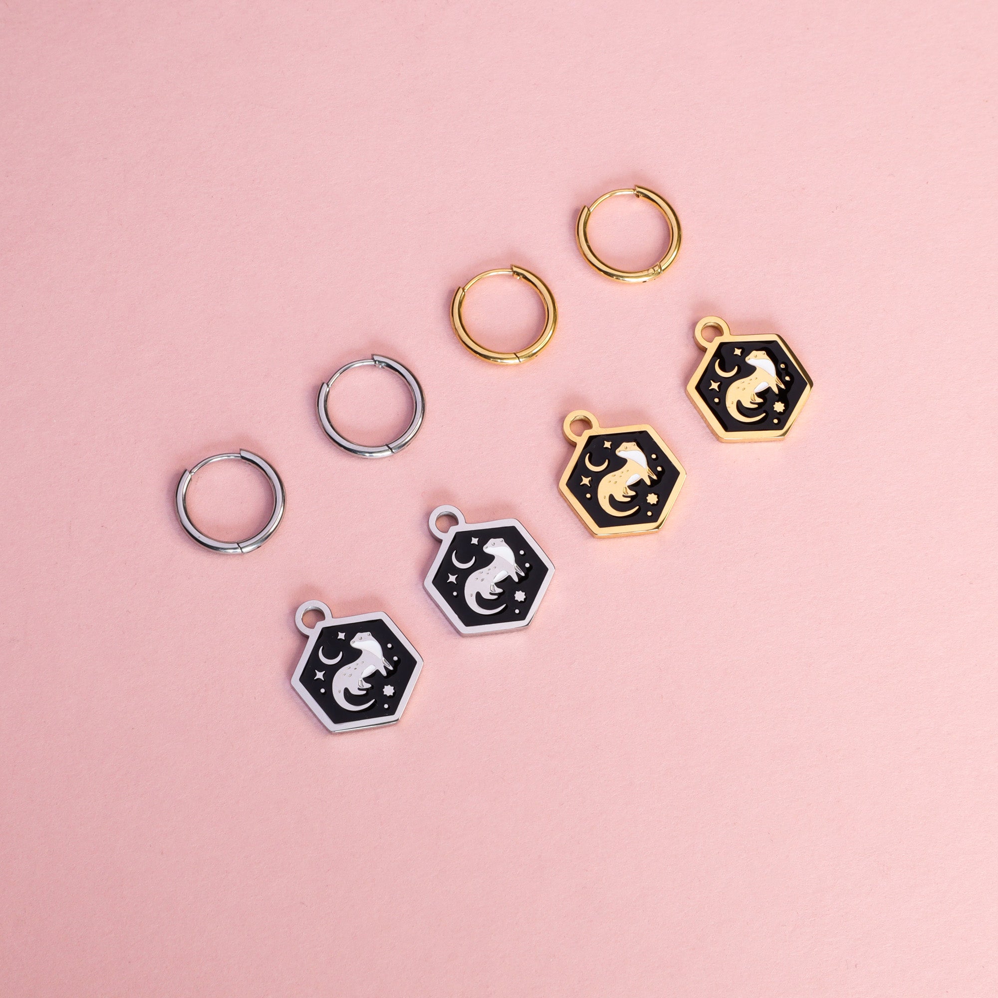 Mix and Match Mini Hexagon Earrings Vol. 2