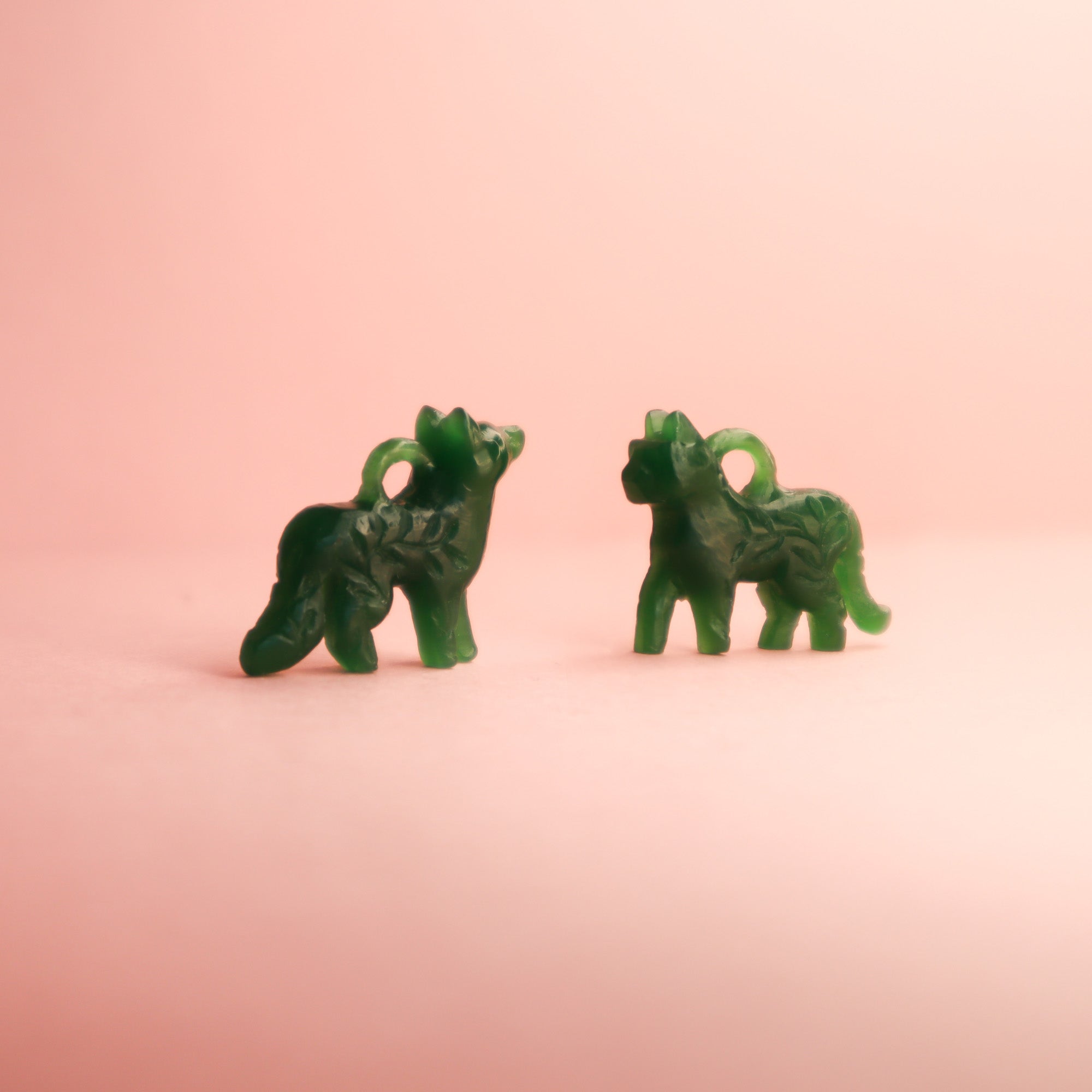 Floral Cat Silver Pendant