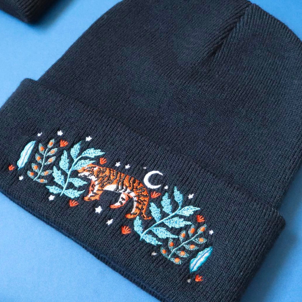 Tiger Jungle Beanie Hat