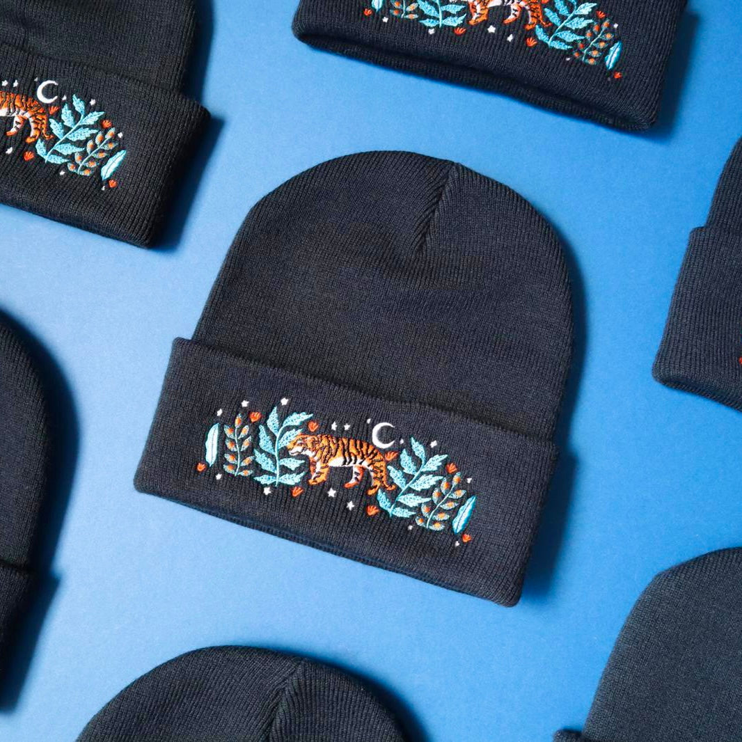 Tiger Jungle Beanie Hat